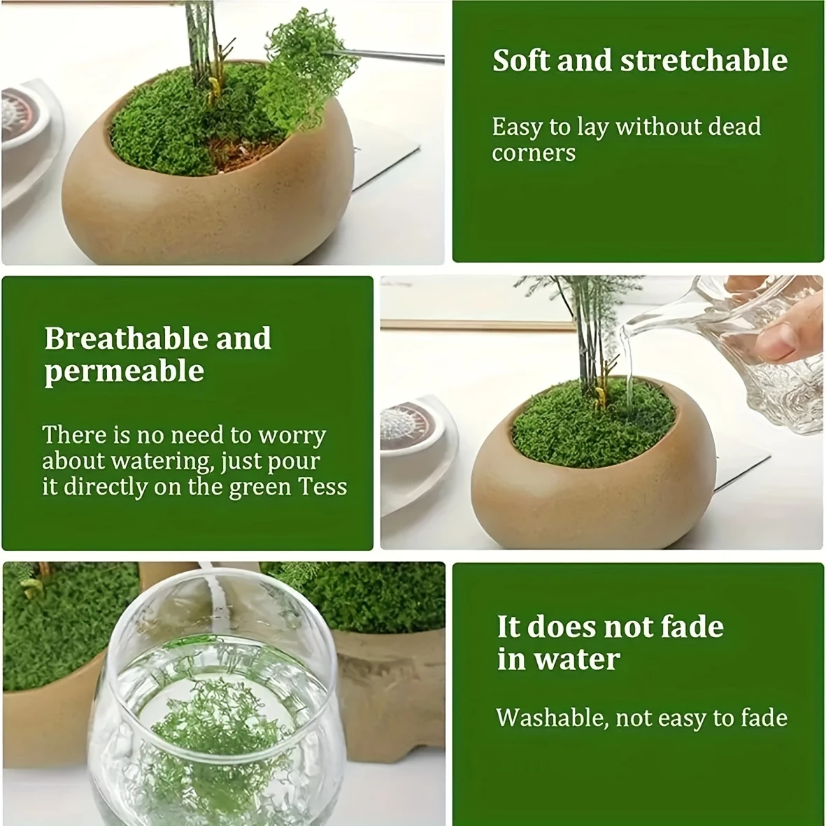 50g Fake Moss DIY Crafts Grass - Sphagnum Moss Dry のレビューと価格
