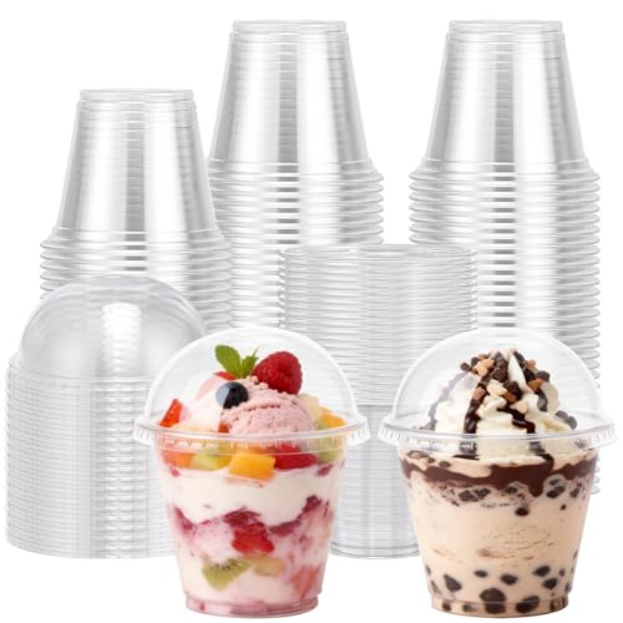200 Pack 9 oz Clear Plastic Cu - Plastic Dome Clear のレビューと価格