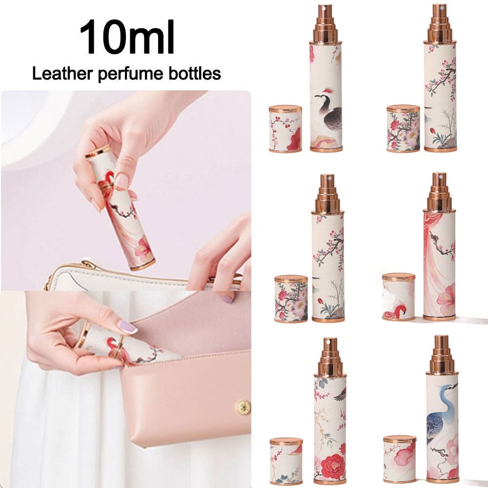 Portable PU Leather Perfume Bo - Misting Bottle Fine のレビューと価格