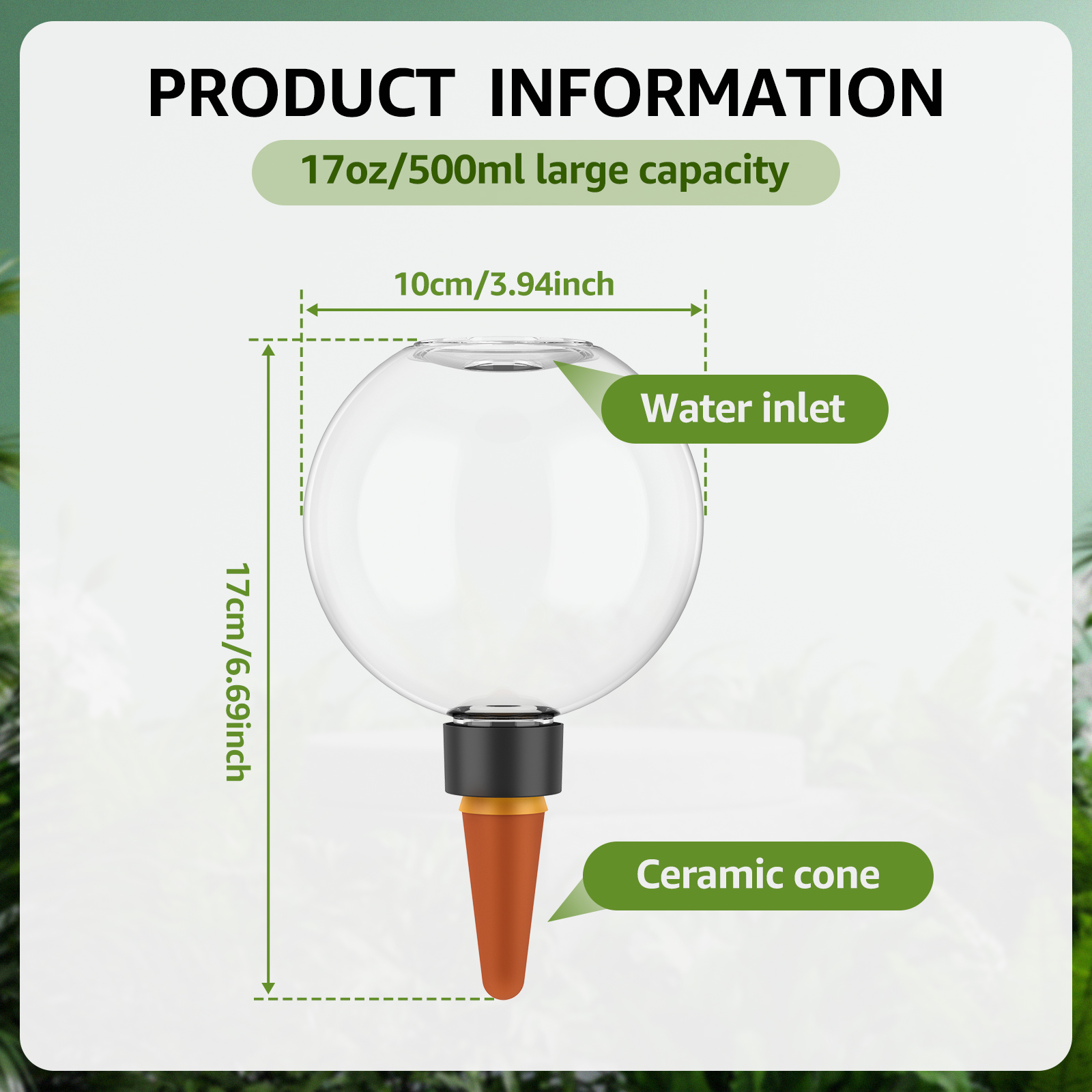 2/4Pcs 500ML Automatic Drip Ir - Self Watering Insert のレビューと価格