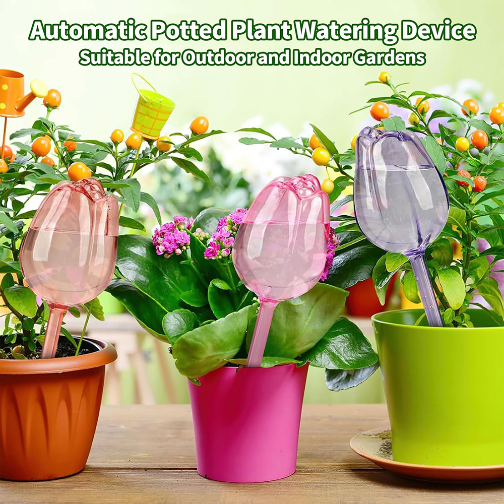 2/4pcs Tulip-Shaped Self-Water - Self Watering Insert のレビューと価格