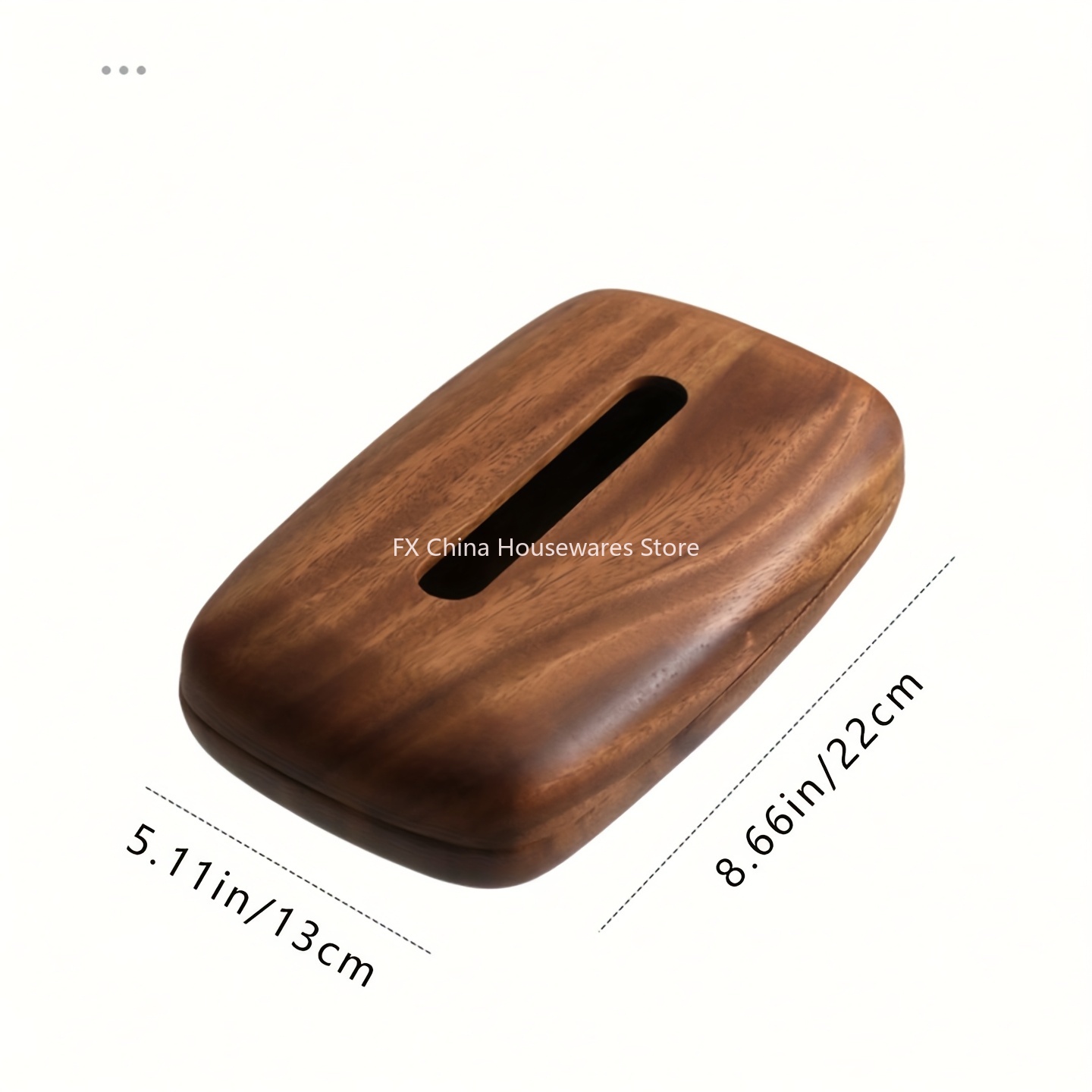 Walnut Wood Tissue Box Cover H - Agar Tissue Culture のレビューと価格