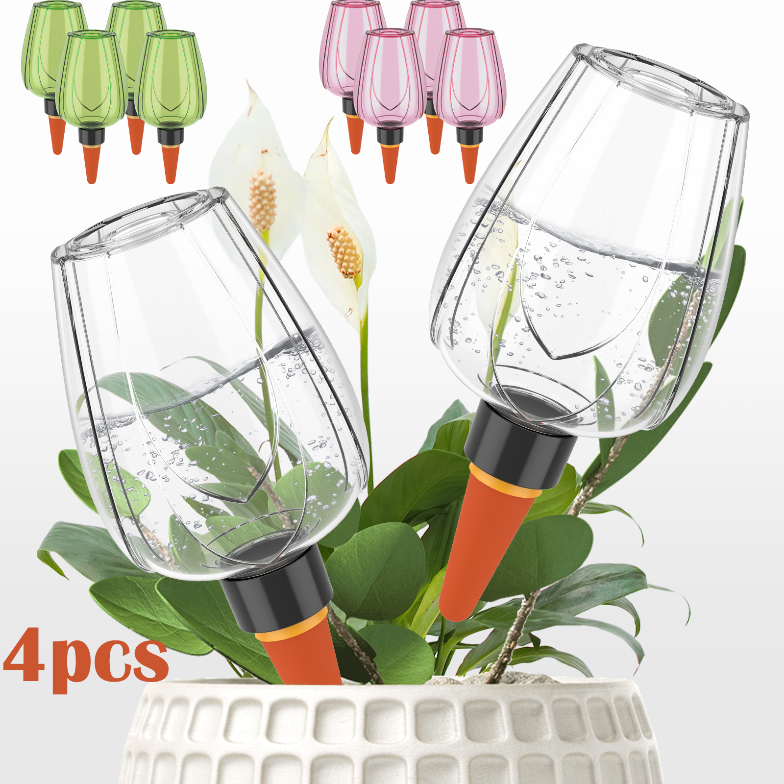 4Pcs Plant Watering Balls 350M - Self Watering Insert のレビューと価格