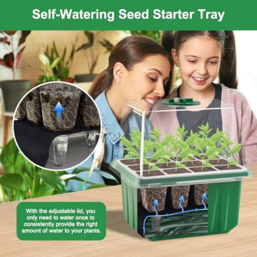 Seed Starter Tray with Light,  - Humidity Dome Kit のレビューと価格