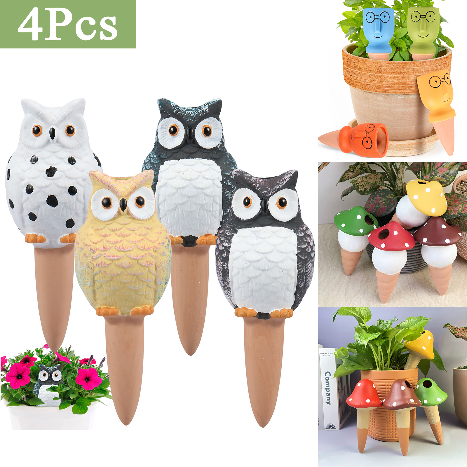 4Pcs Self-Watering Spikes Dive - Self Watering Insert のレビューと価格