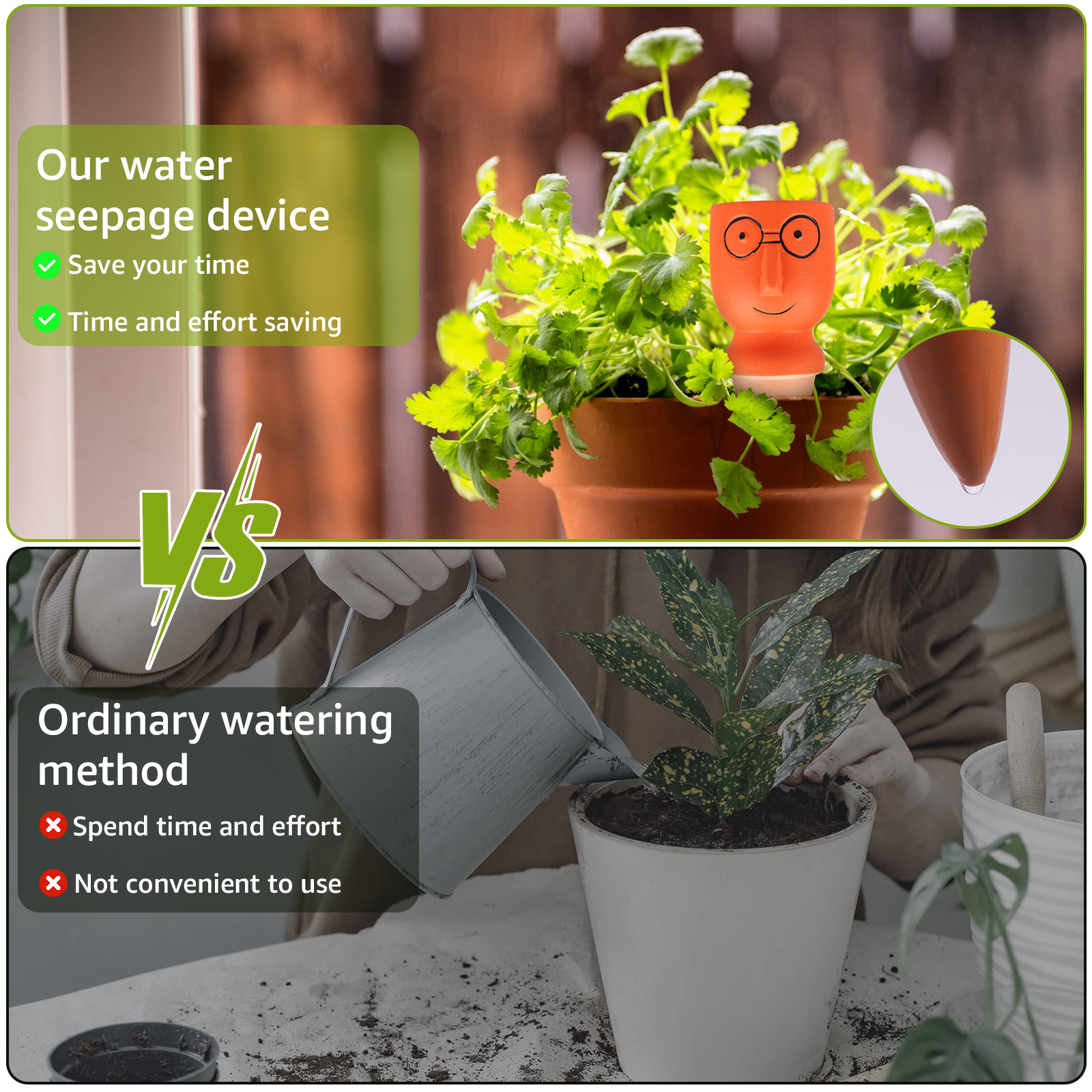 4Pcs Self-Watering Spikes Dive - Self Watering Insert のレビューと価格