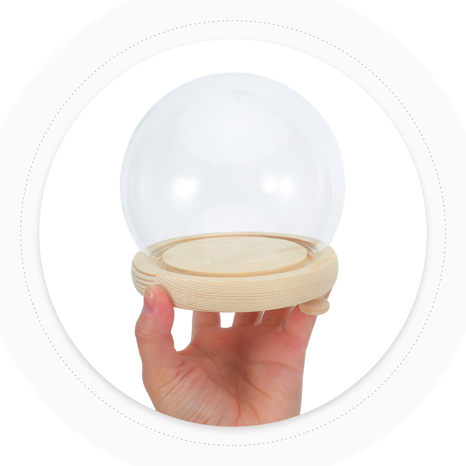 Preserved Flower Glass Dome El - Plastic Dome Clear のレビューと価格