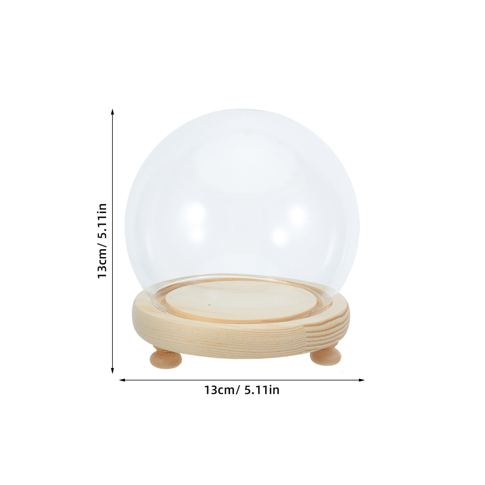 Preserved Flower Glass Dome El - Plastic Dome Clear のレビューと価格