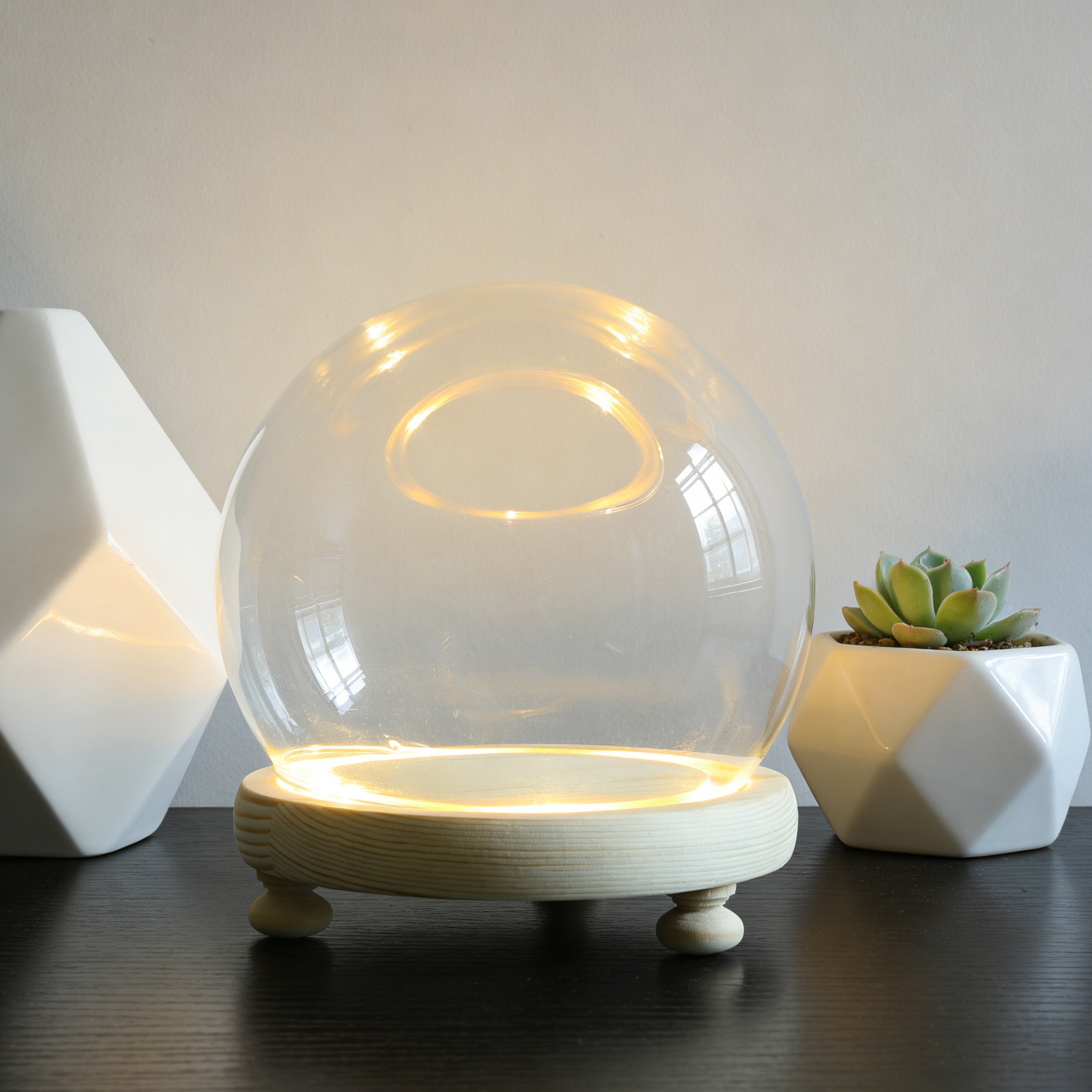 Preserved Flower Glass Dome El - Plastic Dome Clear のレビューと価格
