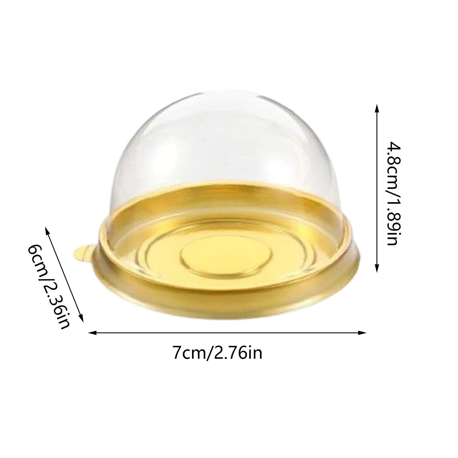 Cupcake Boxes 50pcs Clear Plas - Plastic Dome Clear のレビューと価格