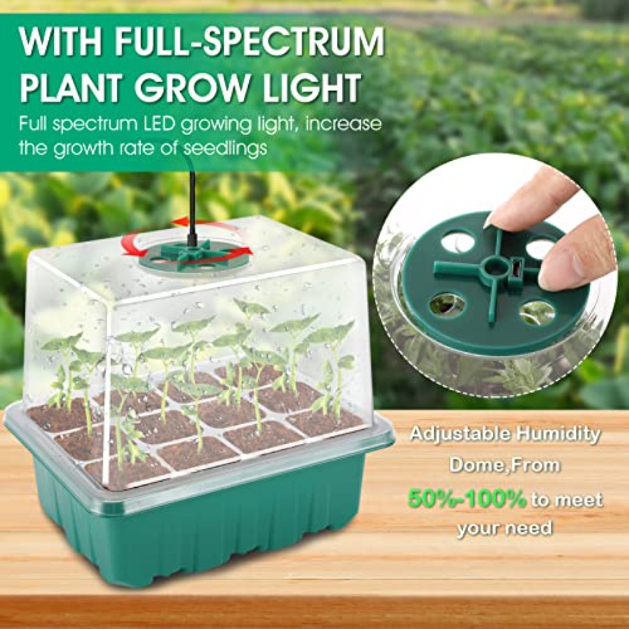 Seed Starter Tray with Light,  - Humidity Dome Kit のレビューと価格